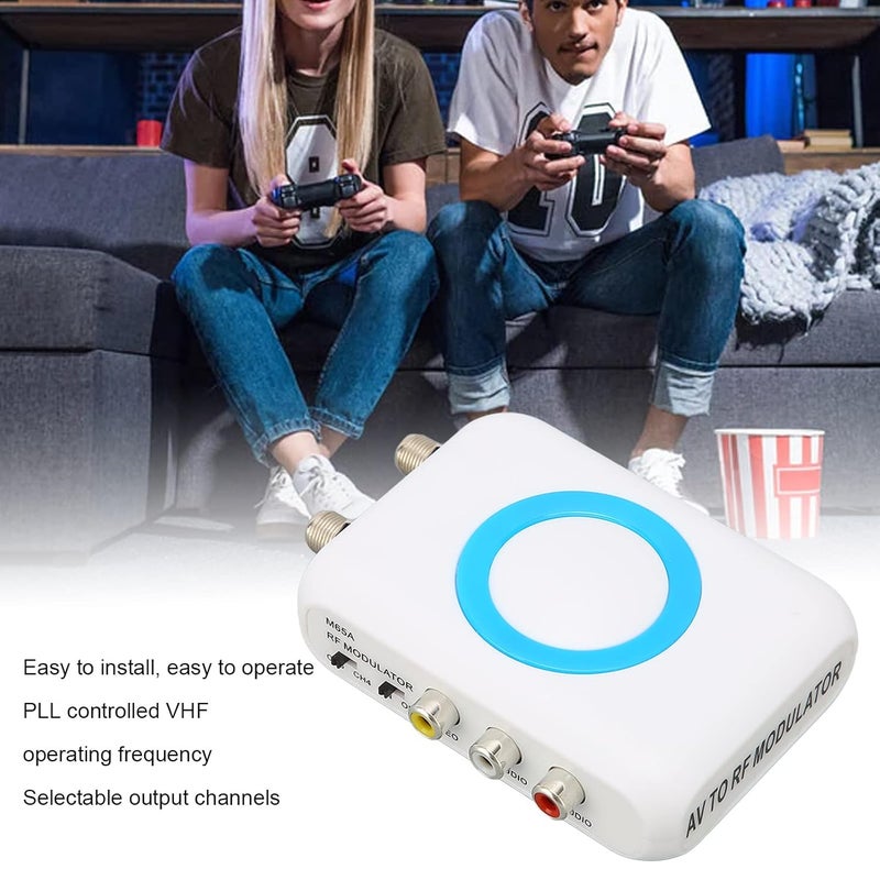 Heayzoki High Definition HD Modulator HDMI RF Modulator to RF Modulator Coaxial Audio Converter VHF Operating Frequency for Home TV Replacement - Image 3